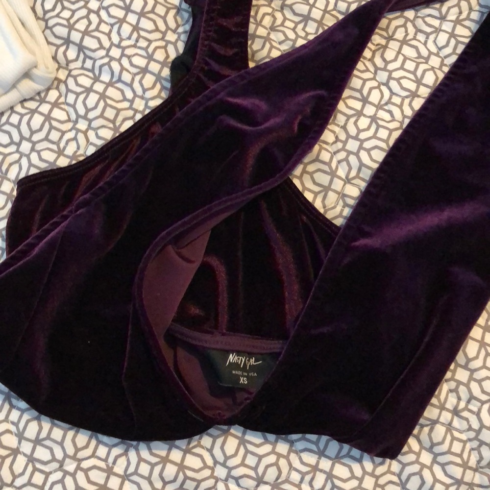Nasty gal velvet body suit